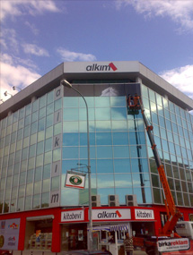 cephe giydirme - cam giydirme - delikli folyo