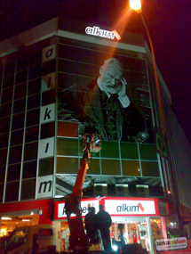 cephe giydirme - cam giydirme - delikli folyo